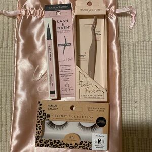 House of Lashes set (applicator, adhesive eyeliner, faux lashes)